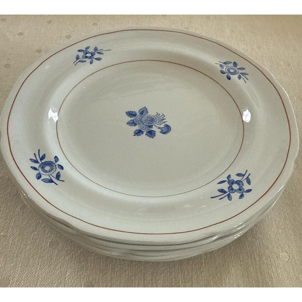 Set Of 6 Rare Copeland Spode Cape Cod Bread Plates 6